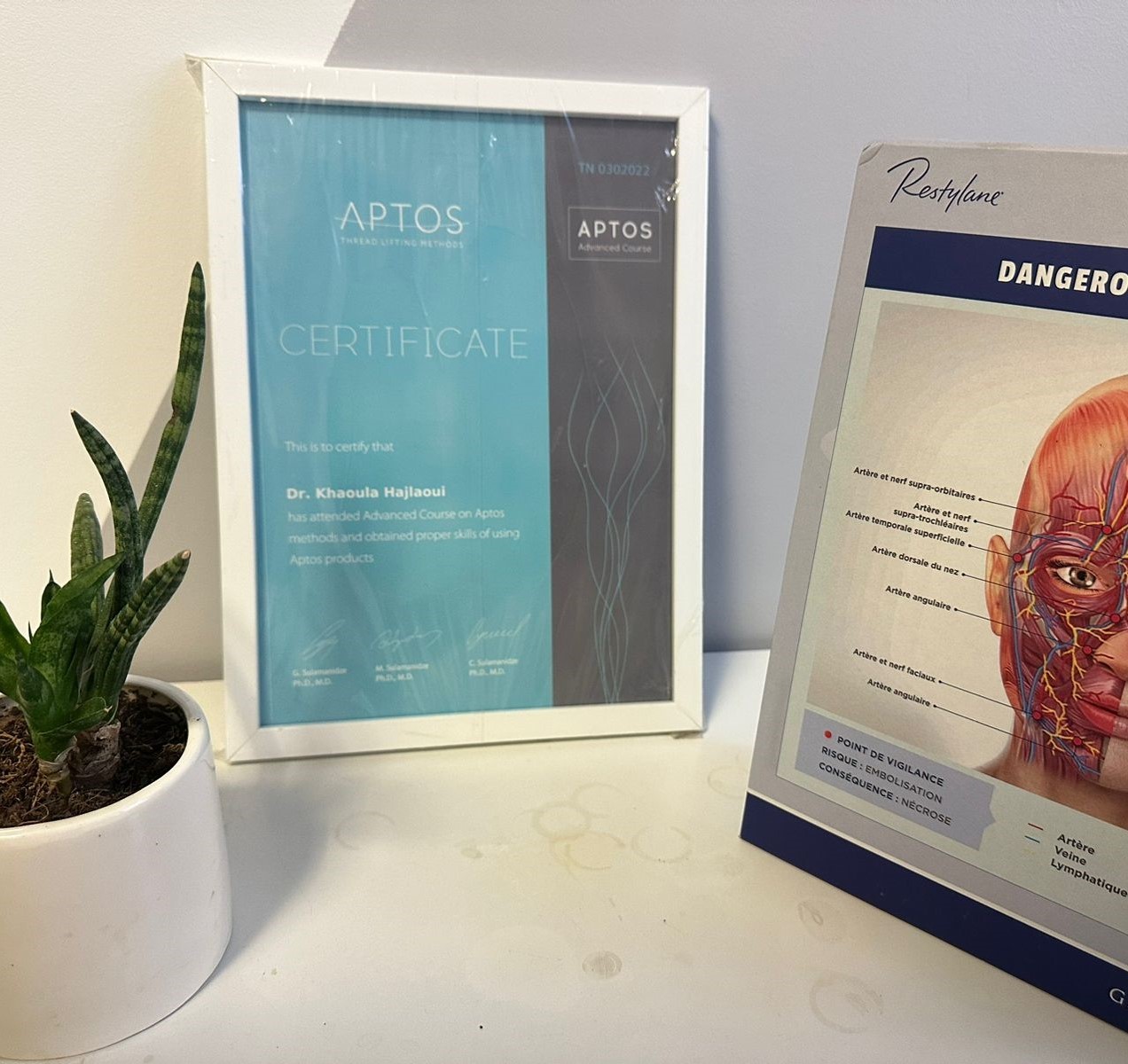 Certificat, cabinet Dr Hajlaoui